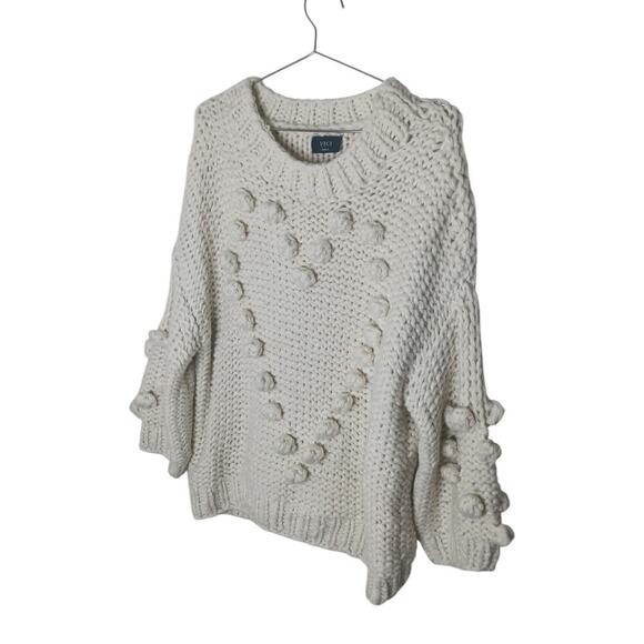 New Vici Pom Pom Oversized Soft Bobble Knit Sweater SZ S-XL - Picture 8 of 10